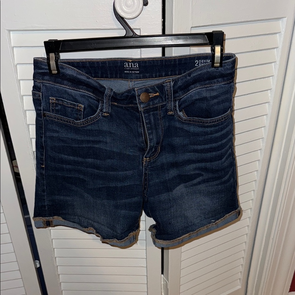 a.n.a Women's Jean Shorts - Deep Indigo